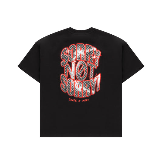 "SORRY NOT SORRY" T-shirt Black
