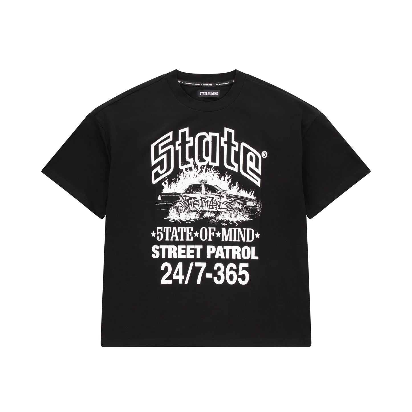 "5OM STREET PATROL" T-shirt Black