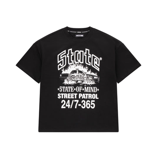 "5OM STREET PATROL" T-shirt Black