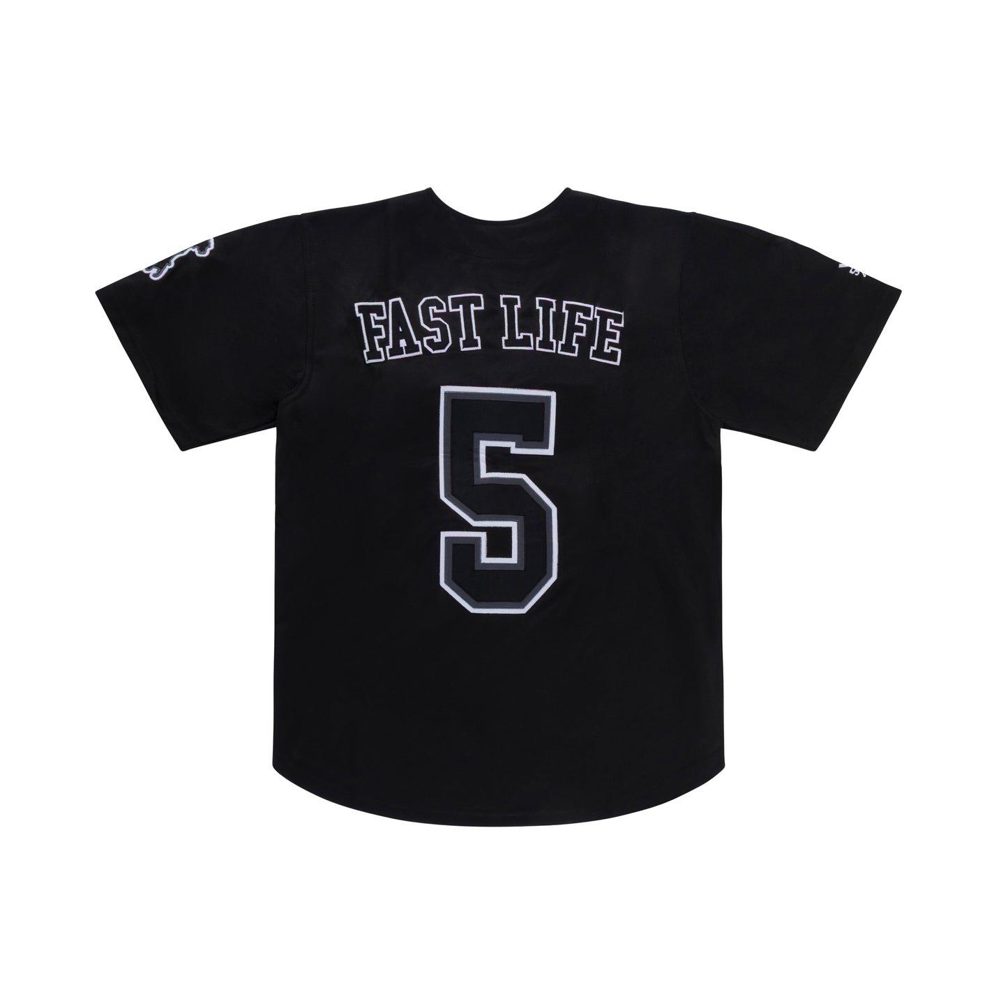 "HUSTLER FAST PRO" by Guè Baseball Jersey Black