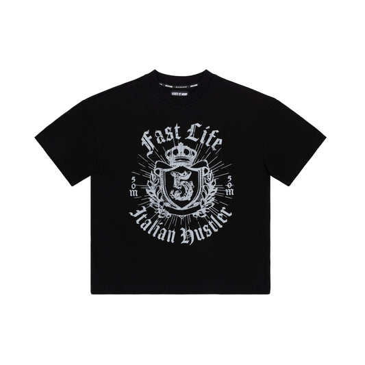 "HUSTLER FAST" by Guè Hustler T-shirt black