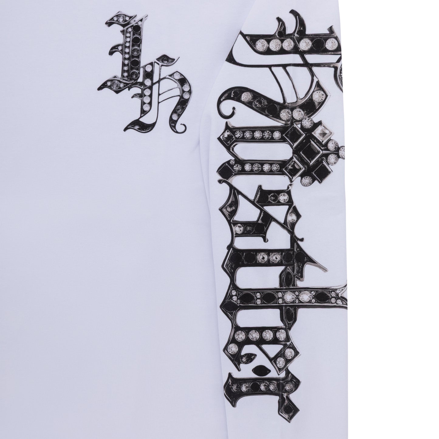 "HUSTLER BLING" by Guè T-Shirt L/S White