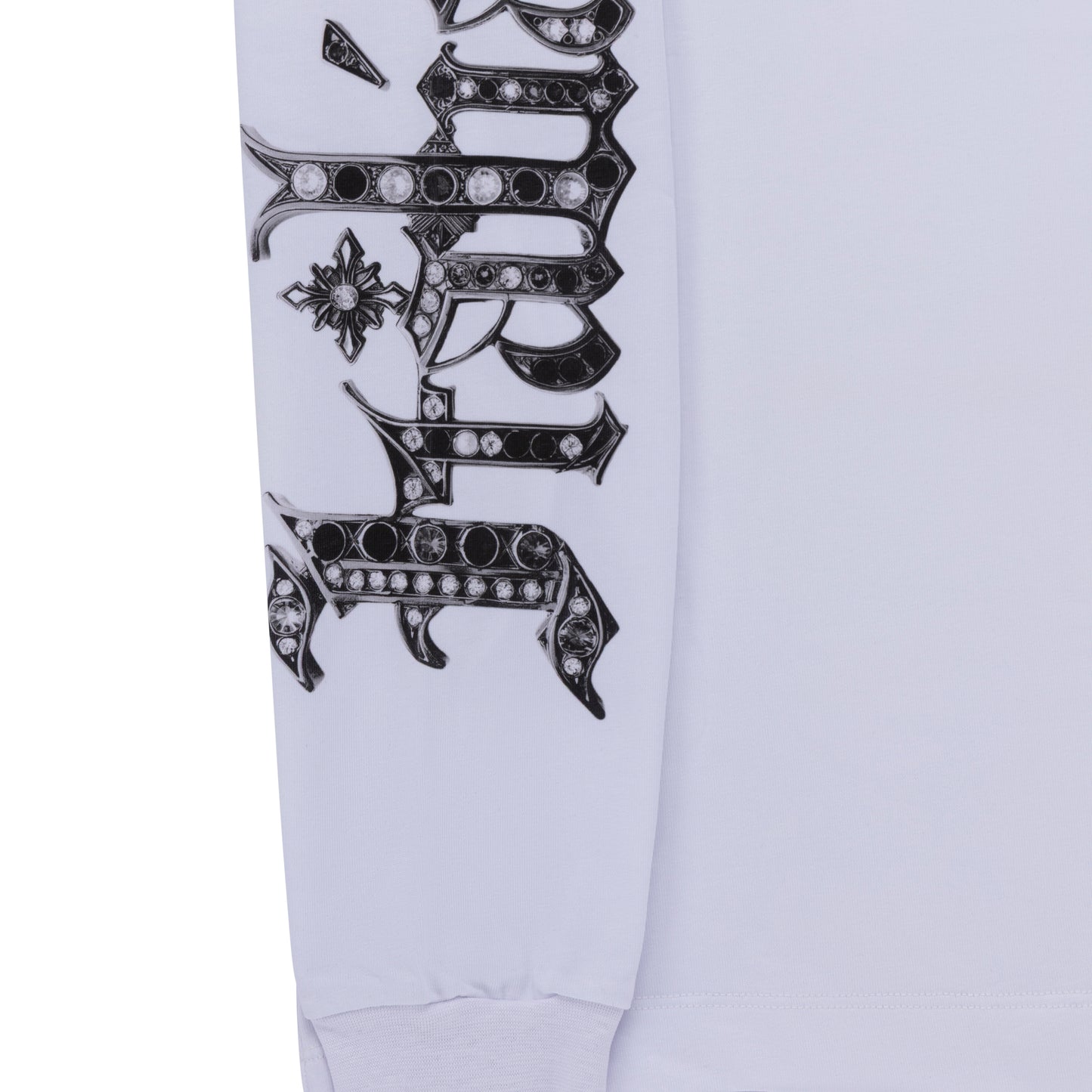 "HUSTLER BLING" by Guè T-Shirt L/S White