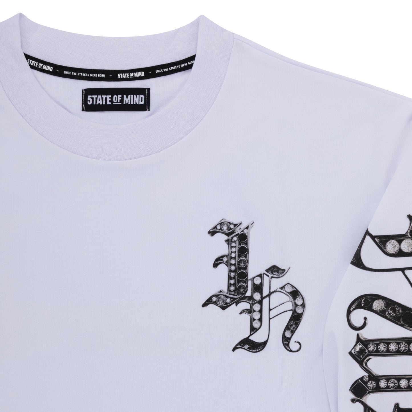 "HUSTLER BLING" by Guè T-Shirt L/S White