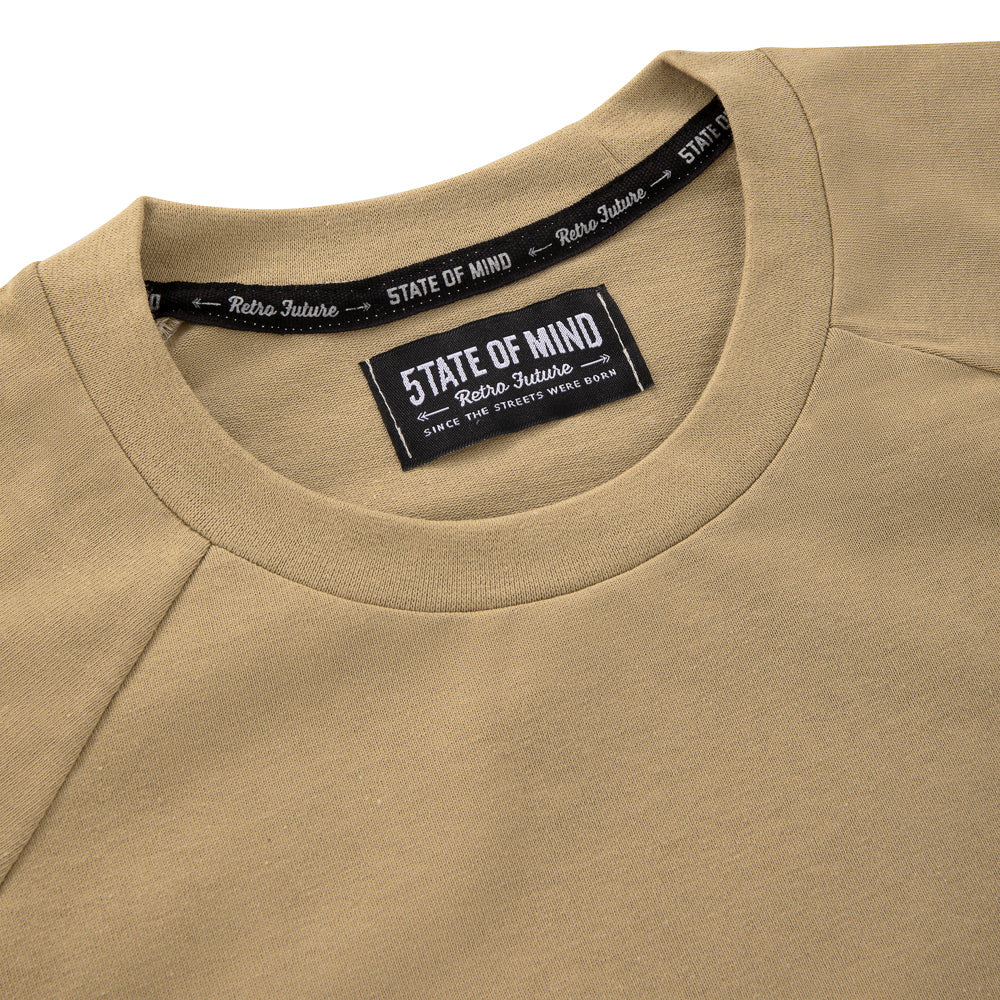 " RETROFUTURE BASIC " Raglan T-Shirt Sand