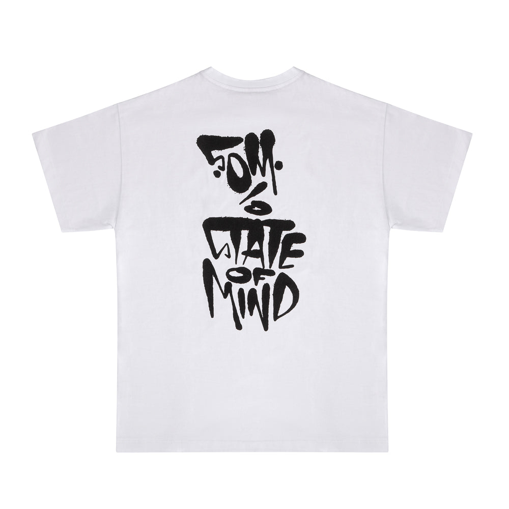 " 5OM FAT TAG " T-Shirt White