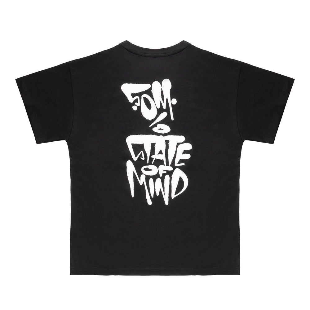 " 5OM FAT TAG " T-Shirt Black