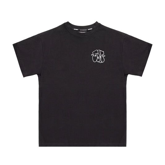 " 5OM FLOP STUDIO " T-Shirt Black