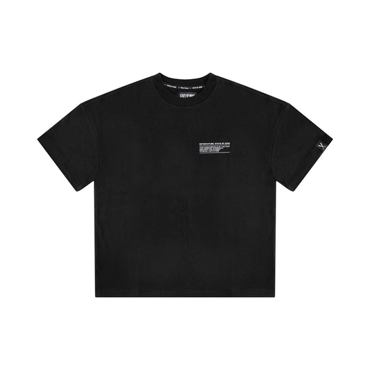 " RETROFUTURE STATEMENT " T-Shirt Black