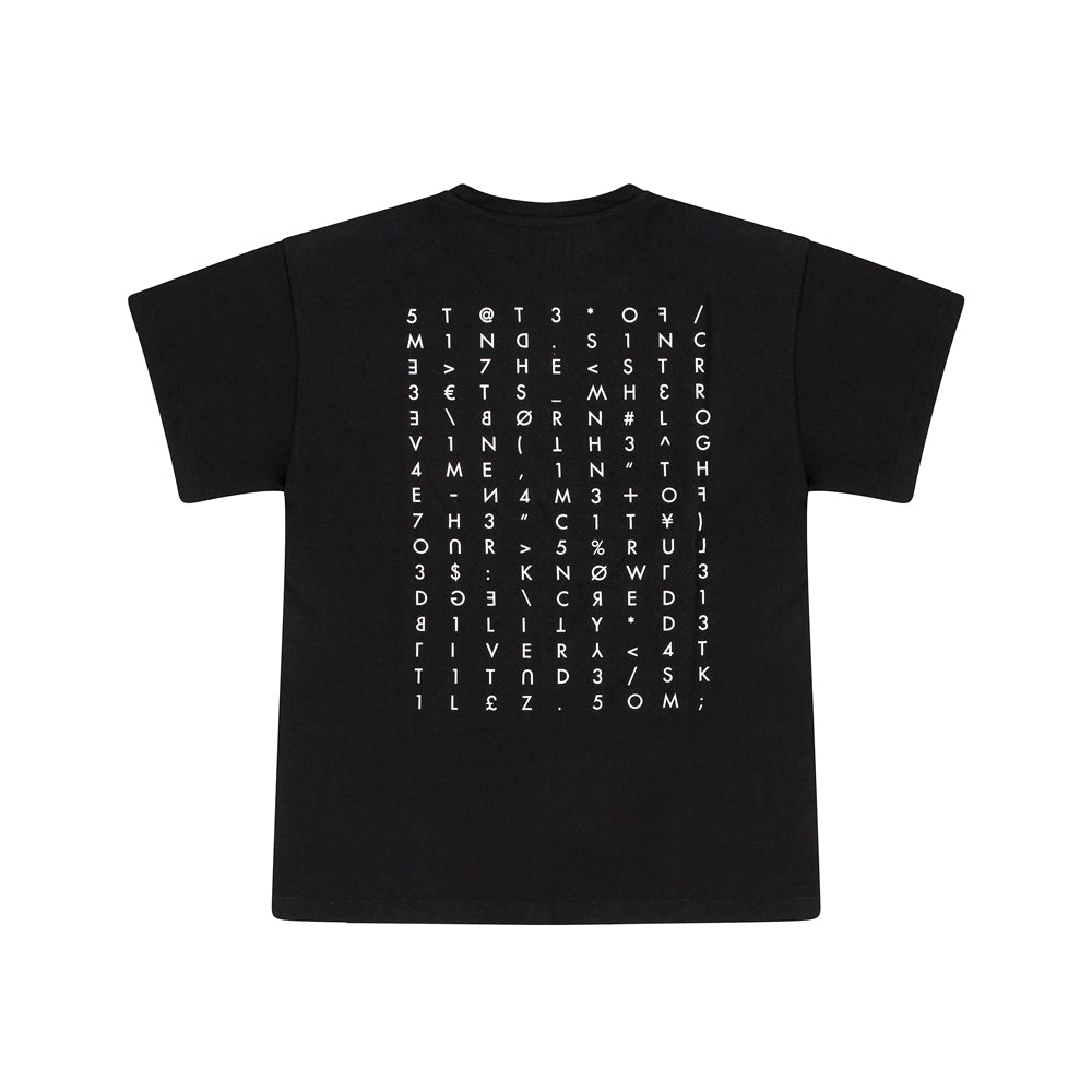 " CRYPTOGRAPHY " T-Shirt Black