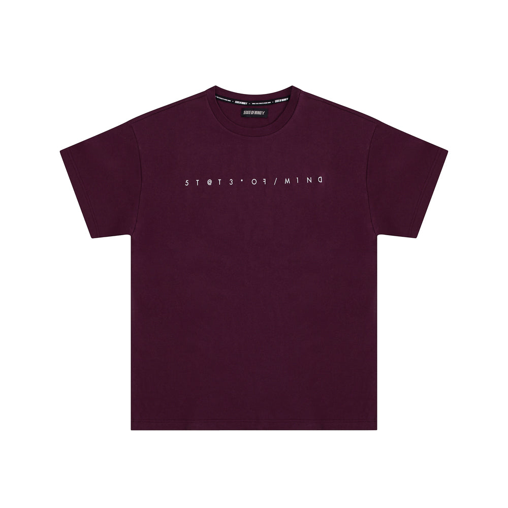 " CRYPTOGRAPHY " T-Shirt Plum