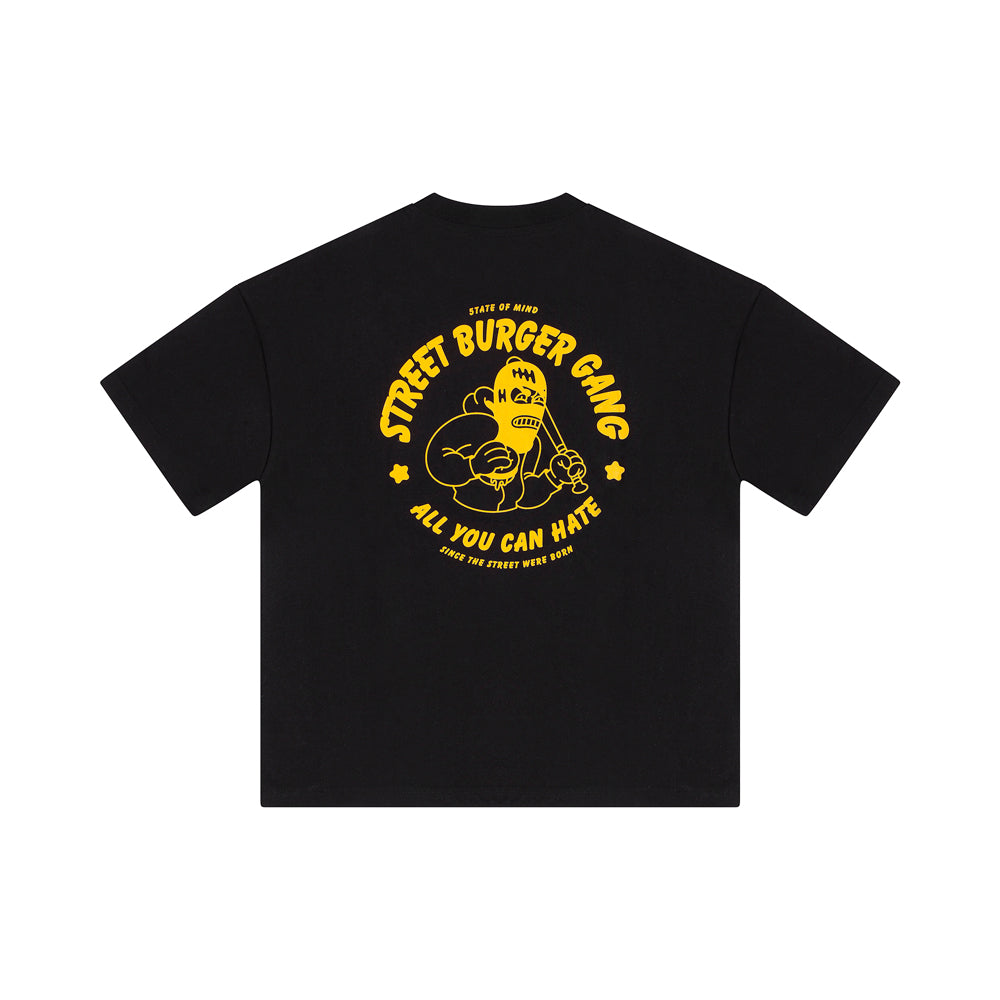 " STREET BURGER " T-Shirt Black