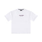 "BUSINESS AS USUAL" Oversize-T-Shirt Weiß