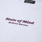 "BUSINESS AS USUAL" Oversize-T-Shirt Weiß