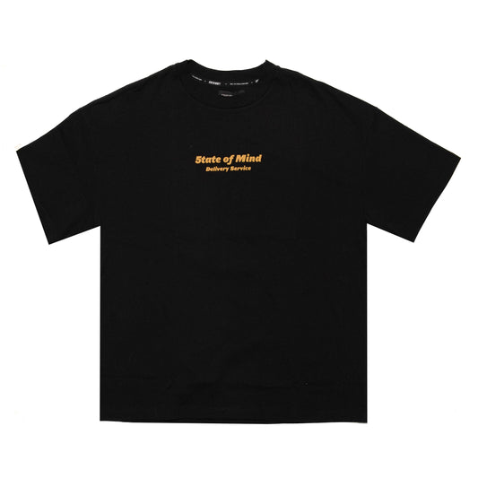 " BUSINESS AS USUAL " Oversize T-Shirt Black