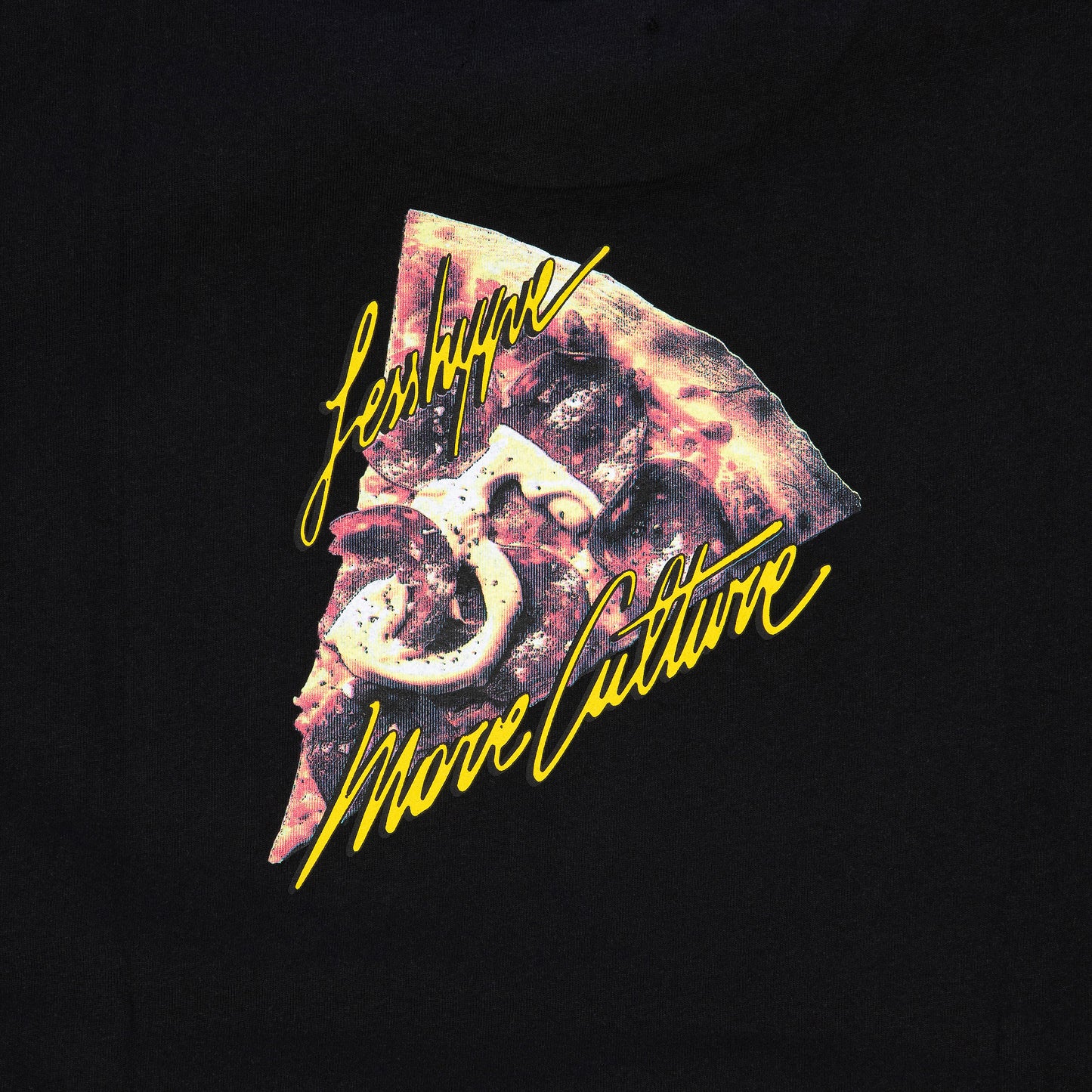 "PIZZA CULTURE" T-shirt Black