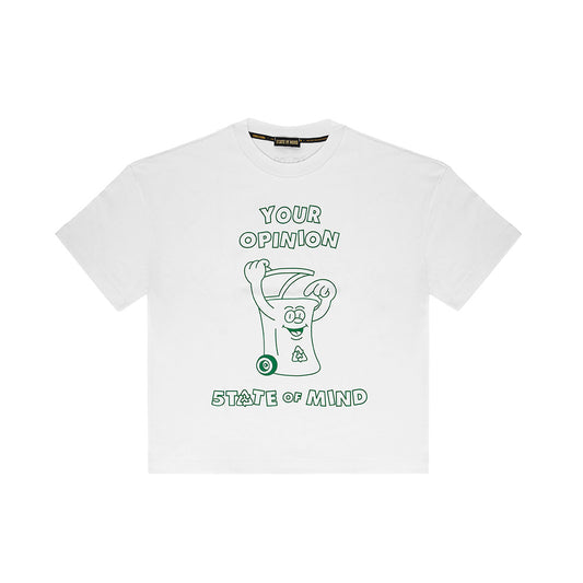 "YOUR OPINION" T-Shirt White
