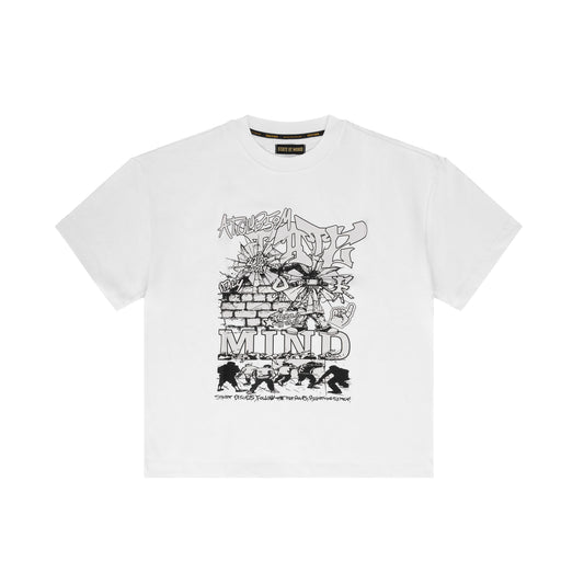 "5OM 80'S PARTY" T-Shirt White