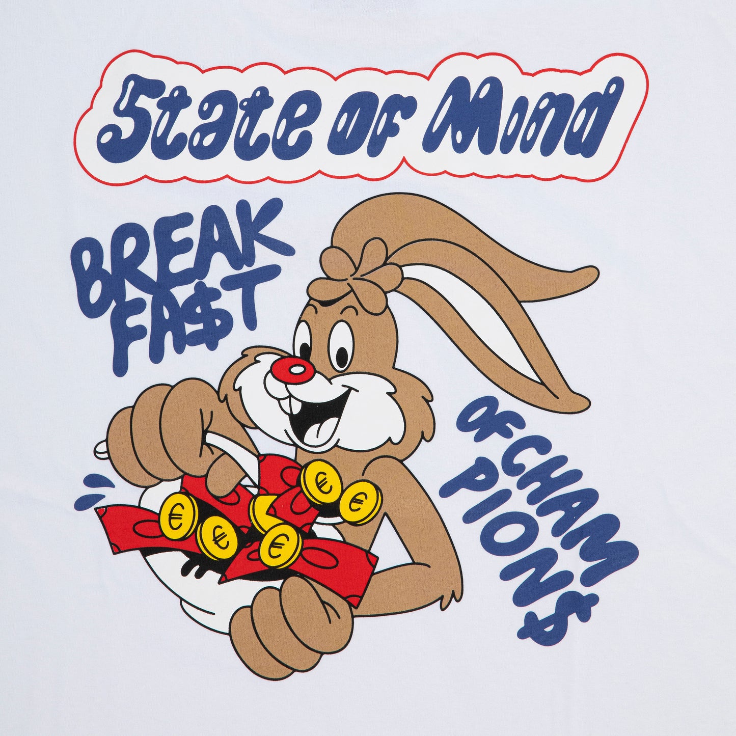 "BREAKFAST" T-Shirt White