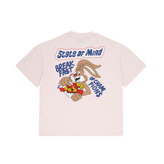 "BREAKFAST" T-Shirt Pink