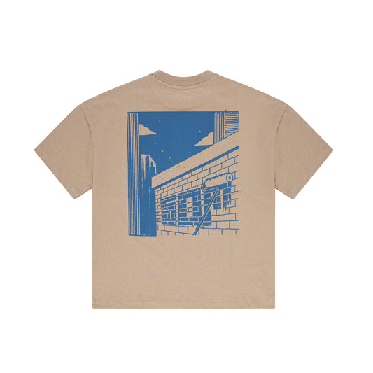 "ROLLER" T-Shirt Sand