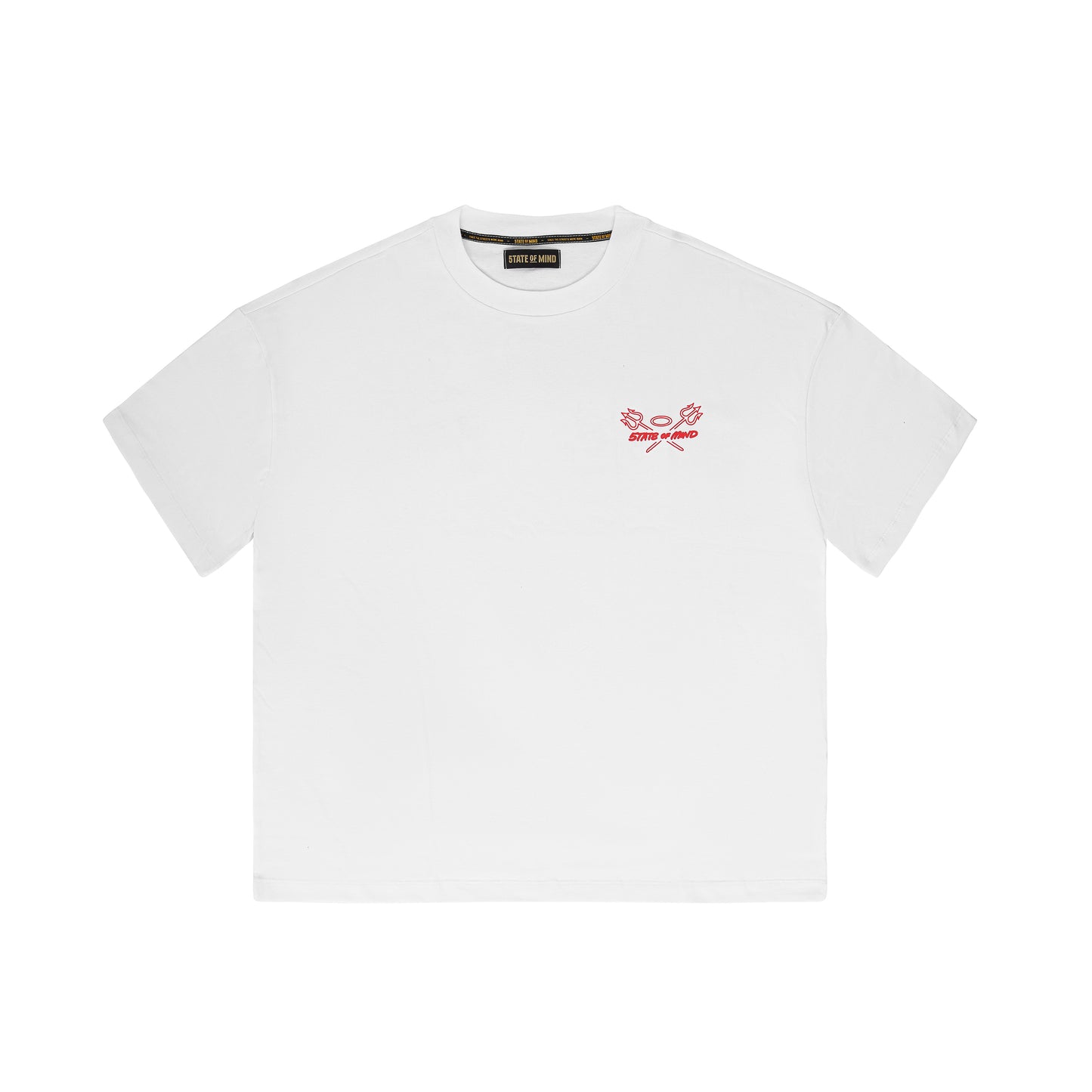 "5OM OVER HELL" T-Shirt White