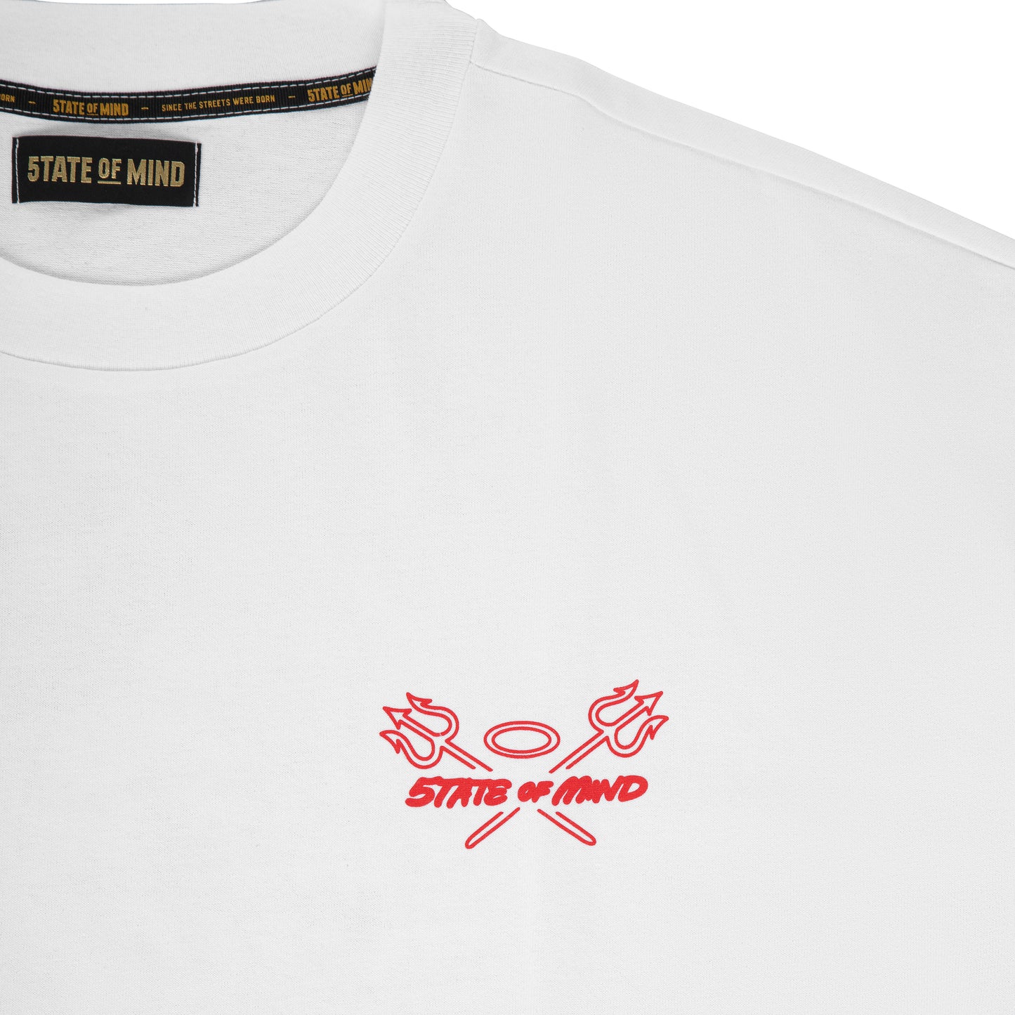 "5OM OVER HELL" T-Shirt White