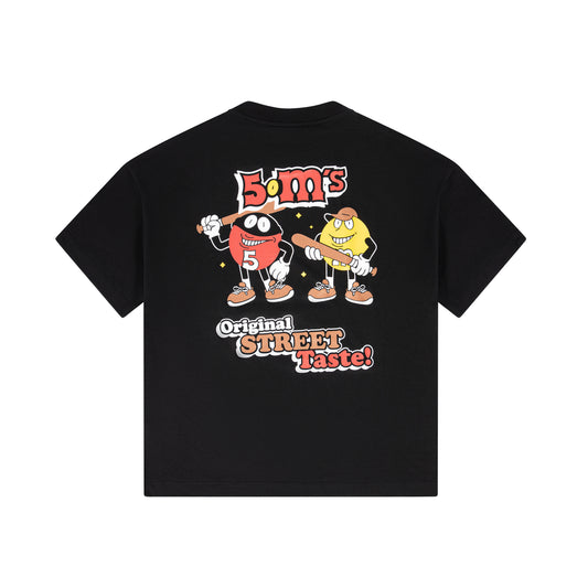 "5OM'S" T-Shirt Black