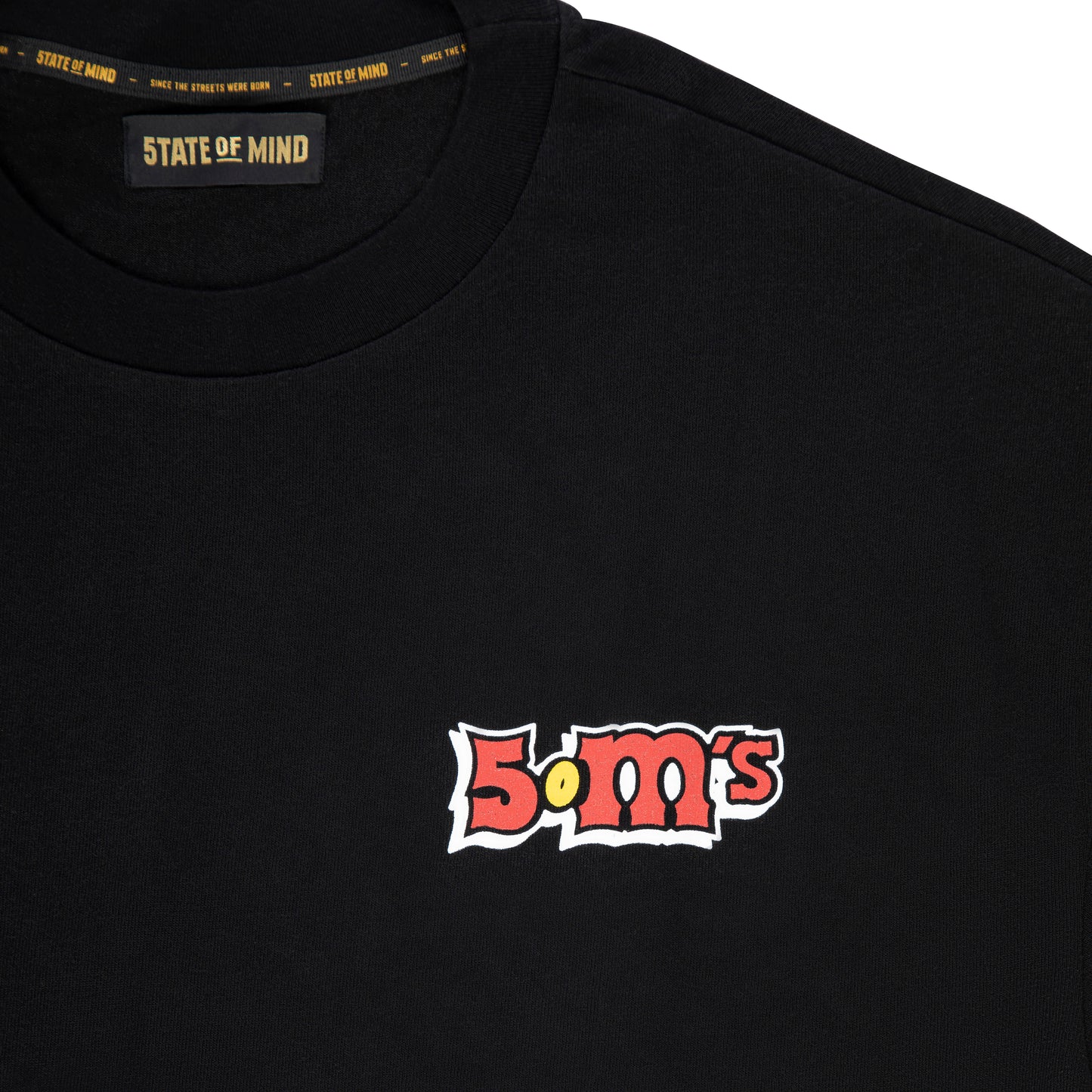 "5OM'S" T-Shirt Black