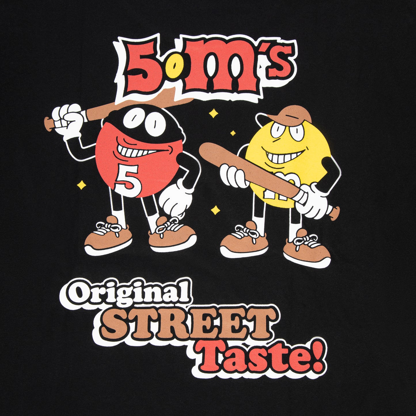 "5OM'S" T-Shirt Black