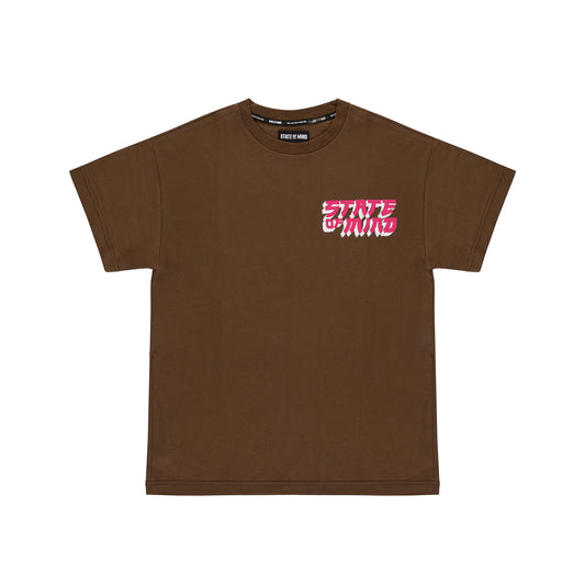 "5OM GRFX" 5OM Best Soup Tee Brown