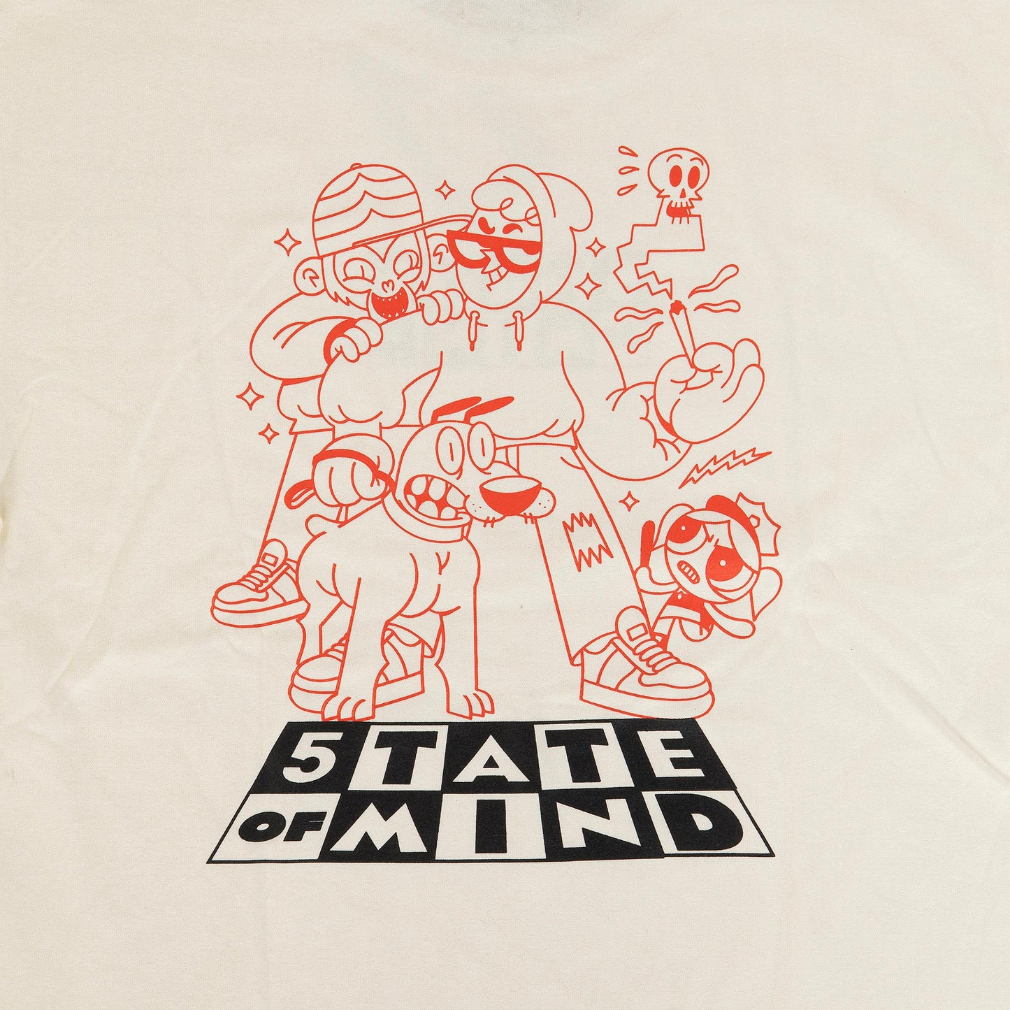 "5OM GRFX" 5OM Cartoon Network Tee Off white