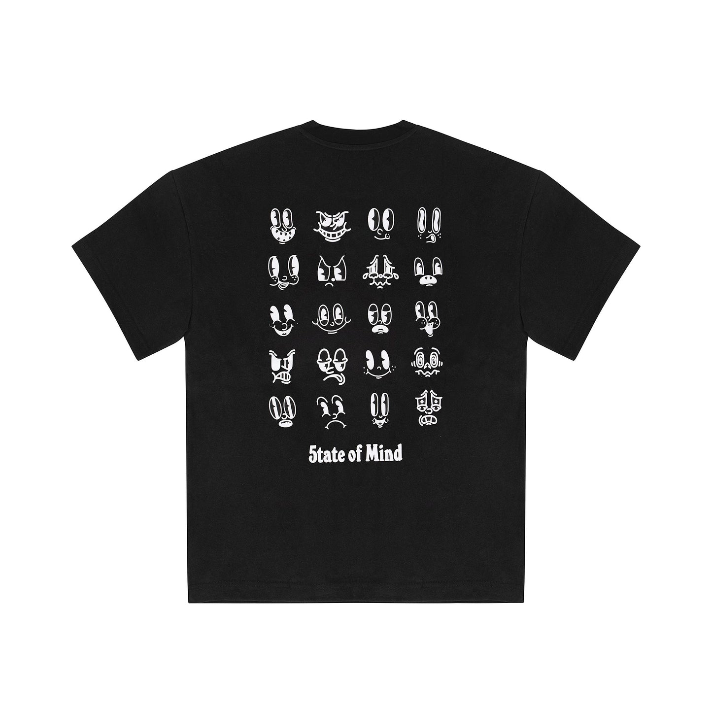 "5OM GRFX" 5OM Emoticons Tee Black