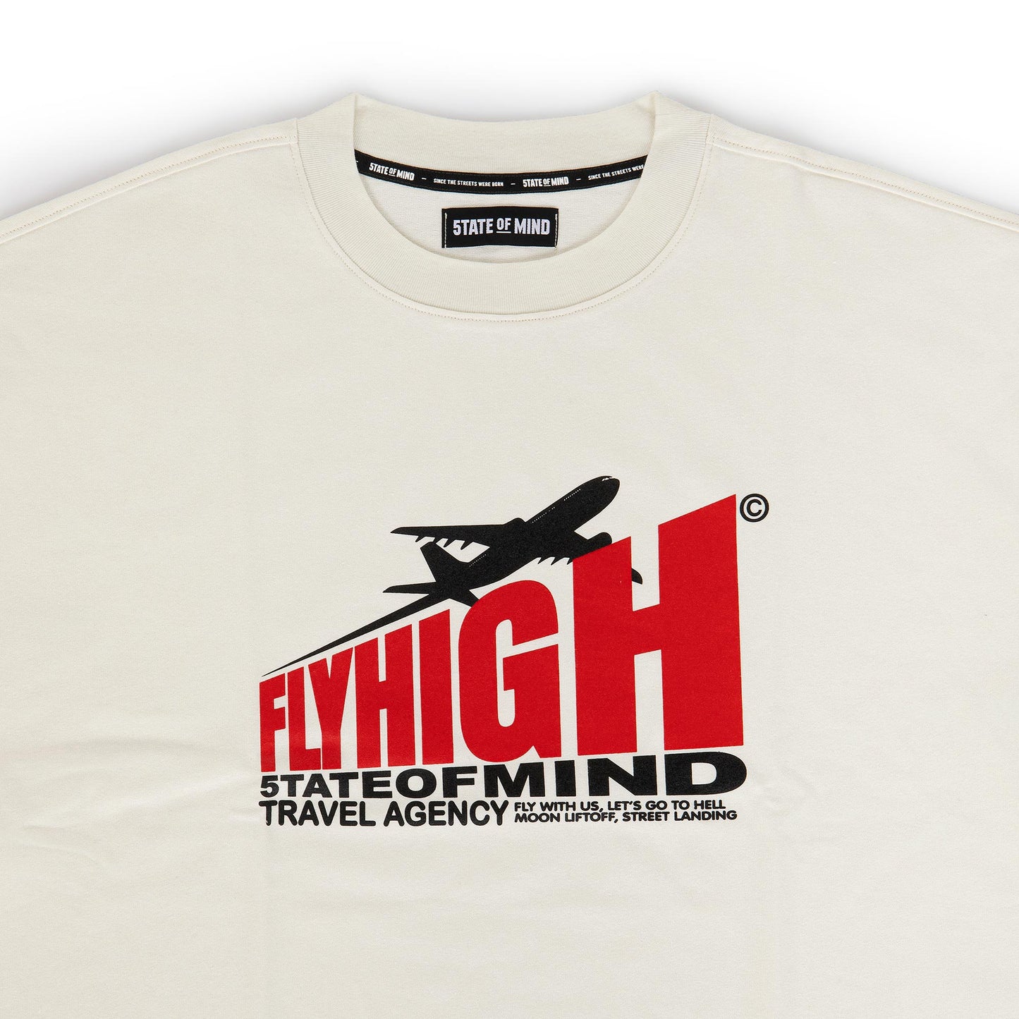 "5OM Flyhigh" Tee Off white