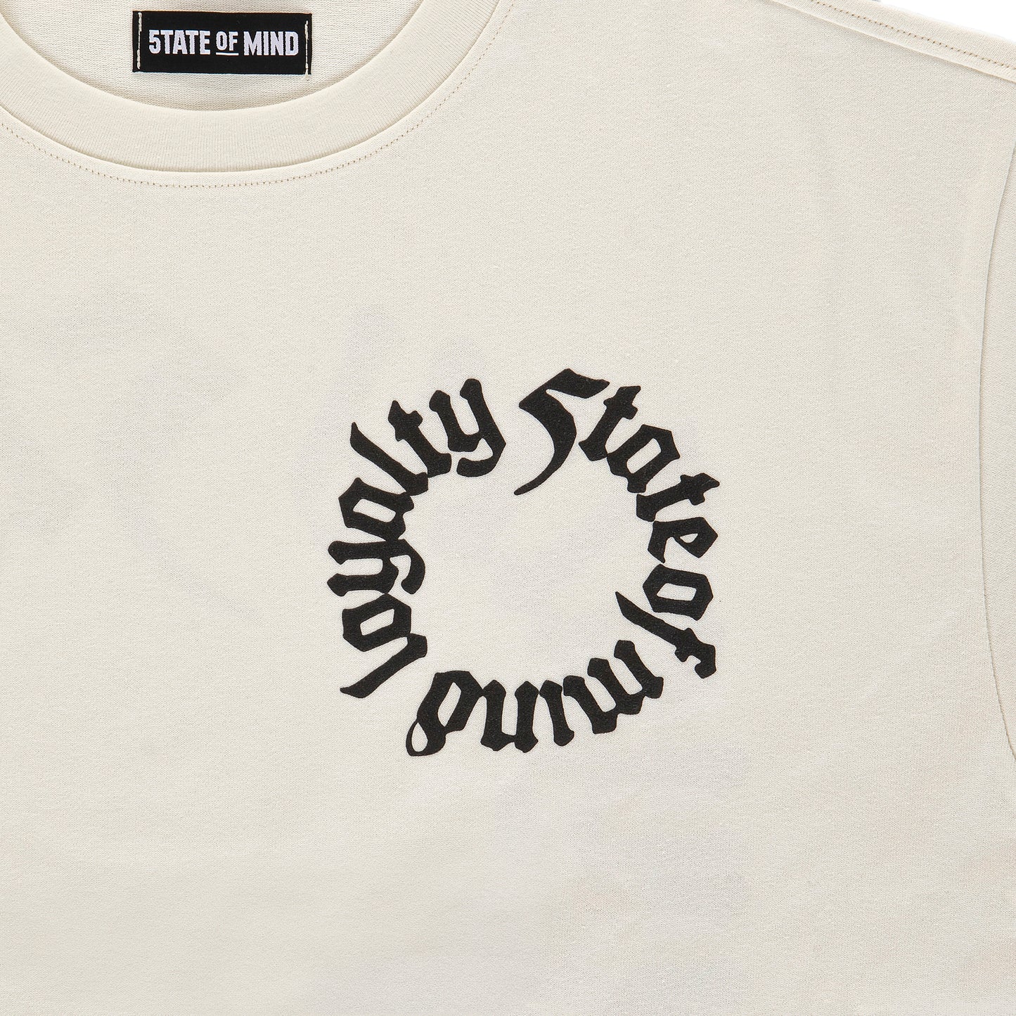 "5OM GRFX" 5OM Loyalty Tee Off white