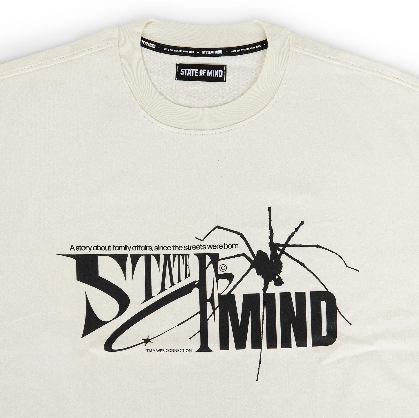 "5OM GRFX" 5OM Spider Tee Off white