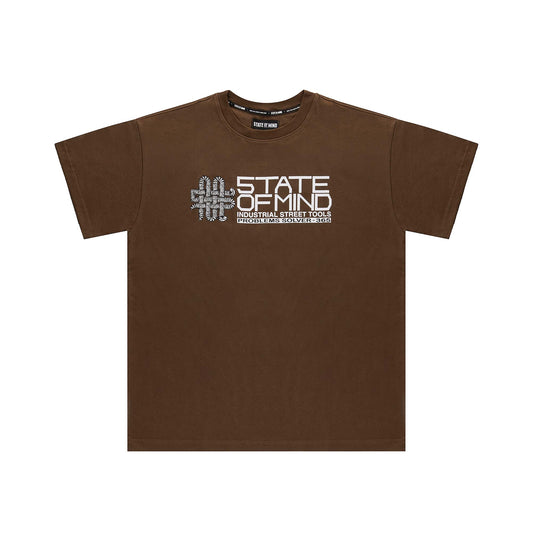 "5OM GRFX" 5OM Street Tools Tee Brown