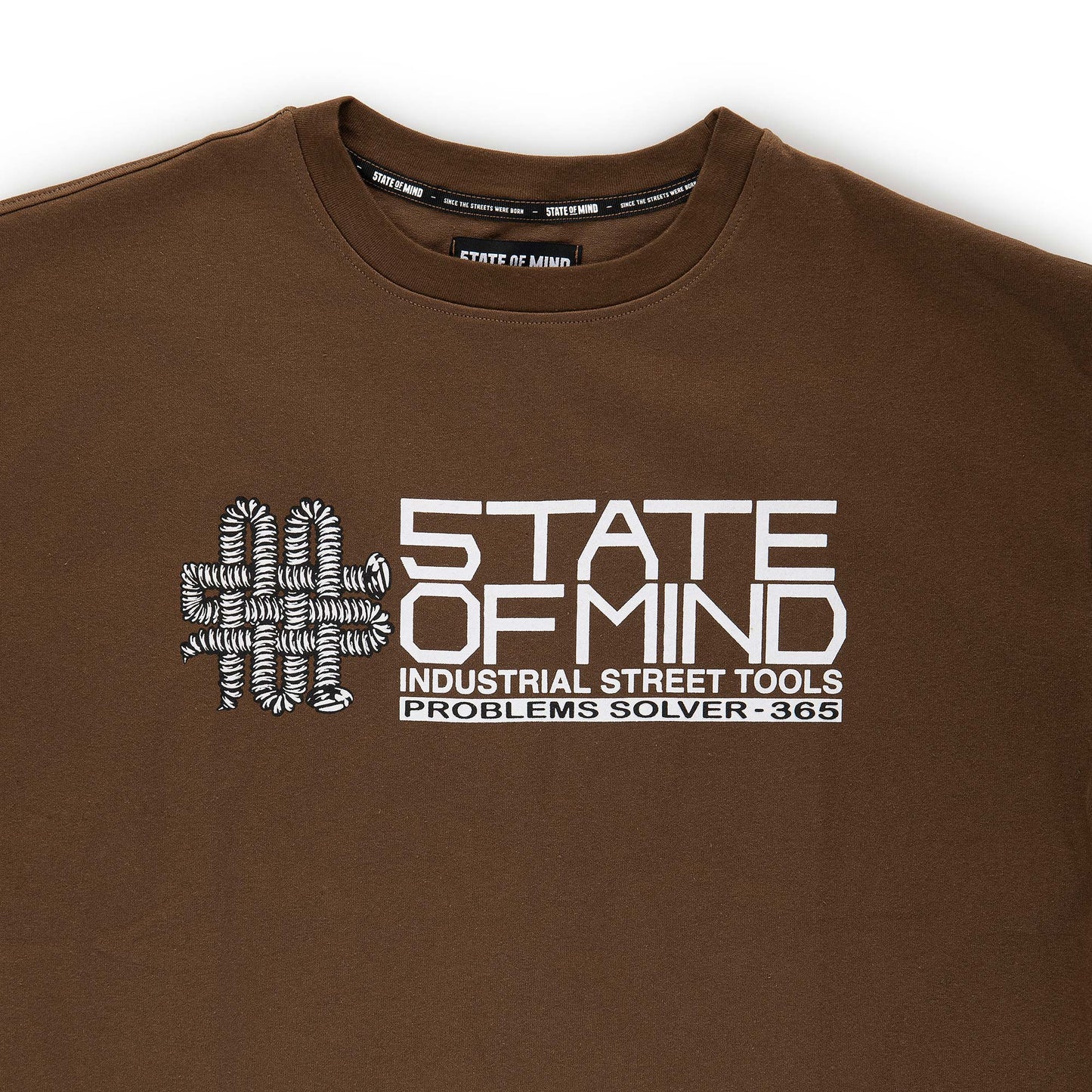 "5OM GRFX" 5OM Street Tools Tee Brown