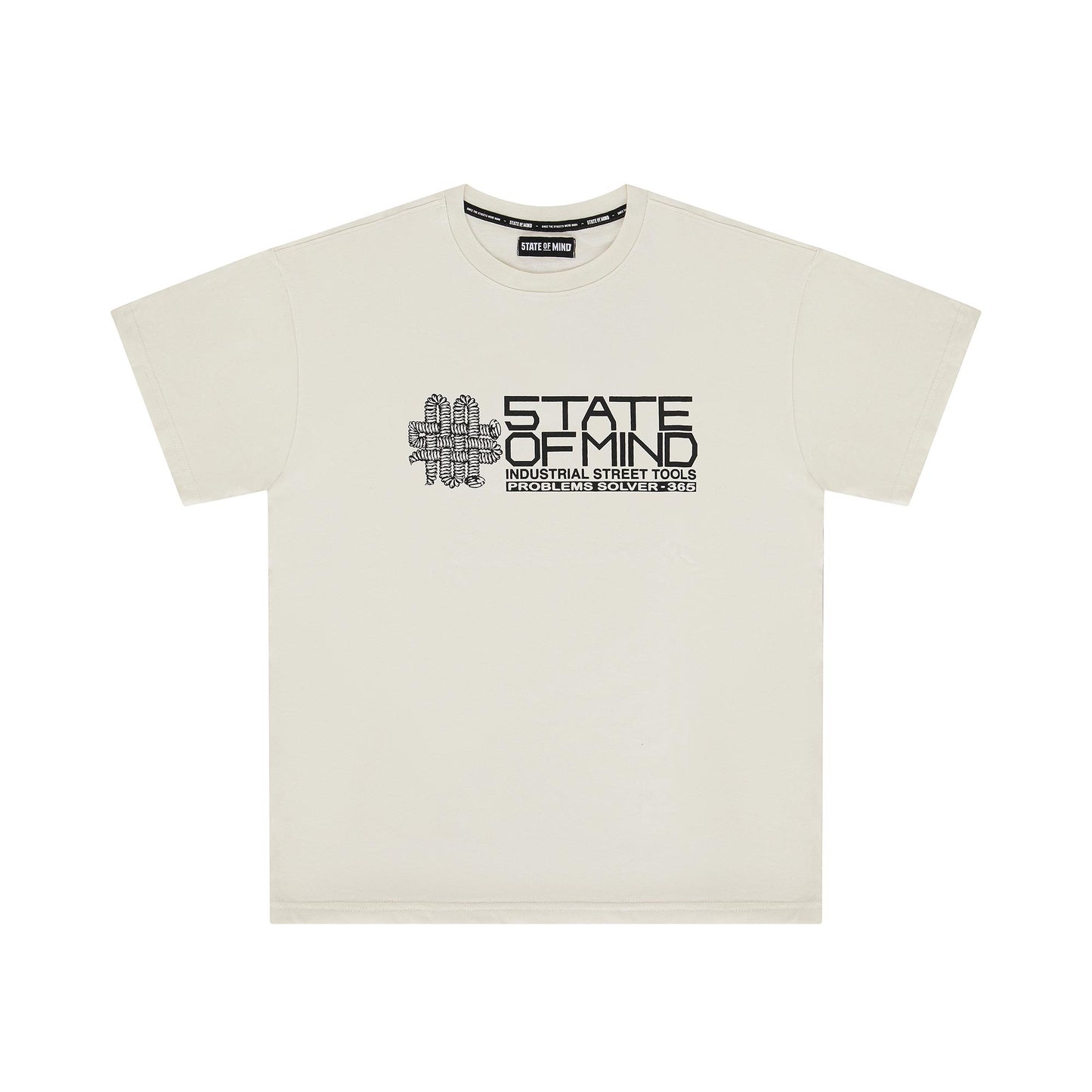 "5OM GRFX" 5OM Street Tools Tee Off white