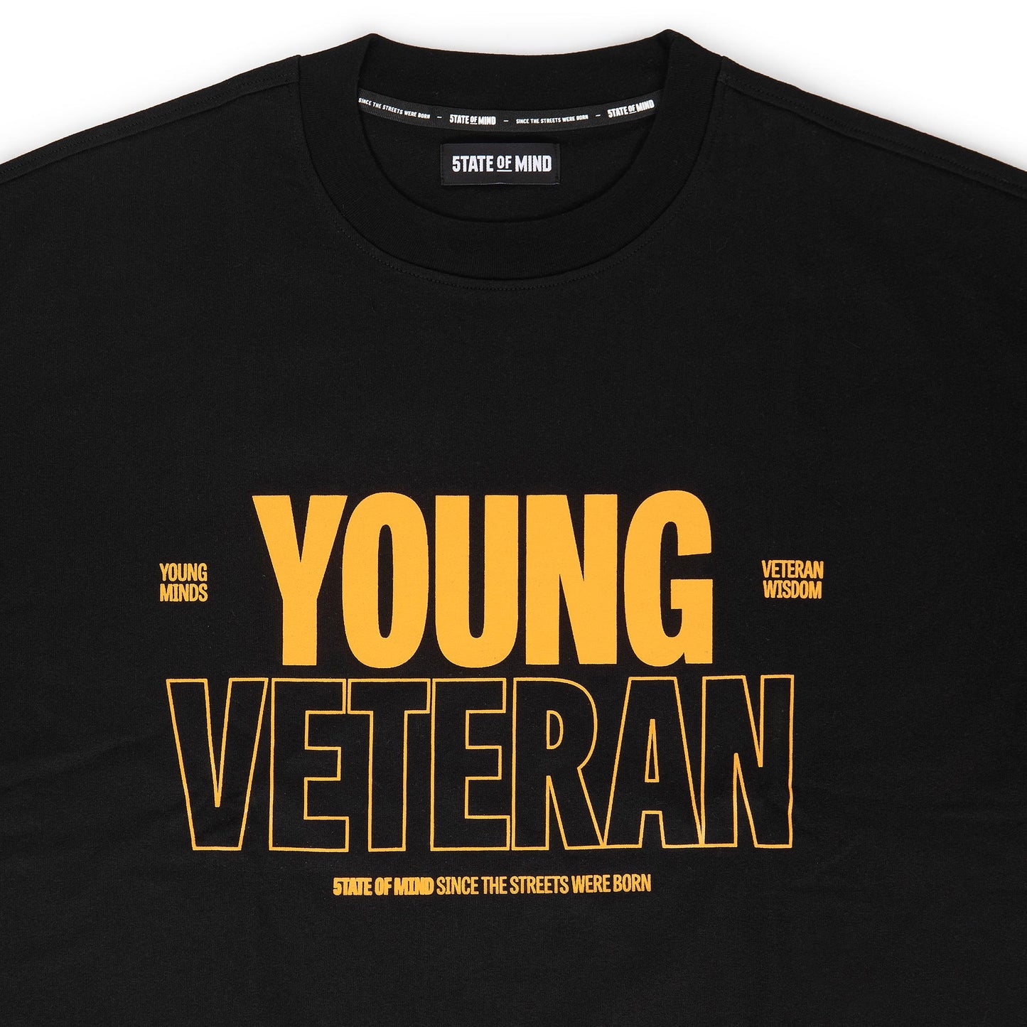 "5OM WORD UP" Young Veteran Tee Black