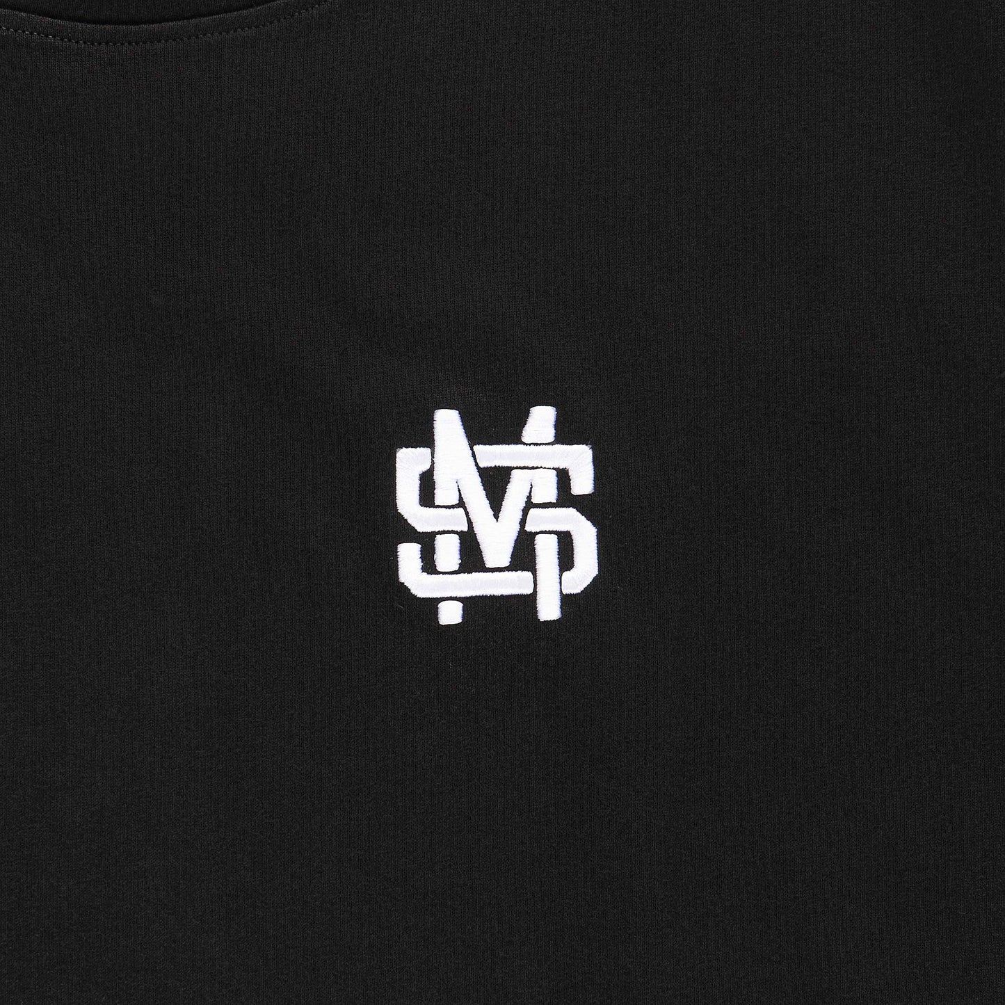 "5OM MONOGRAM" Monogram T-Shirt Black