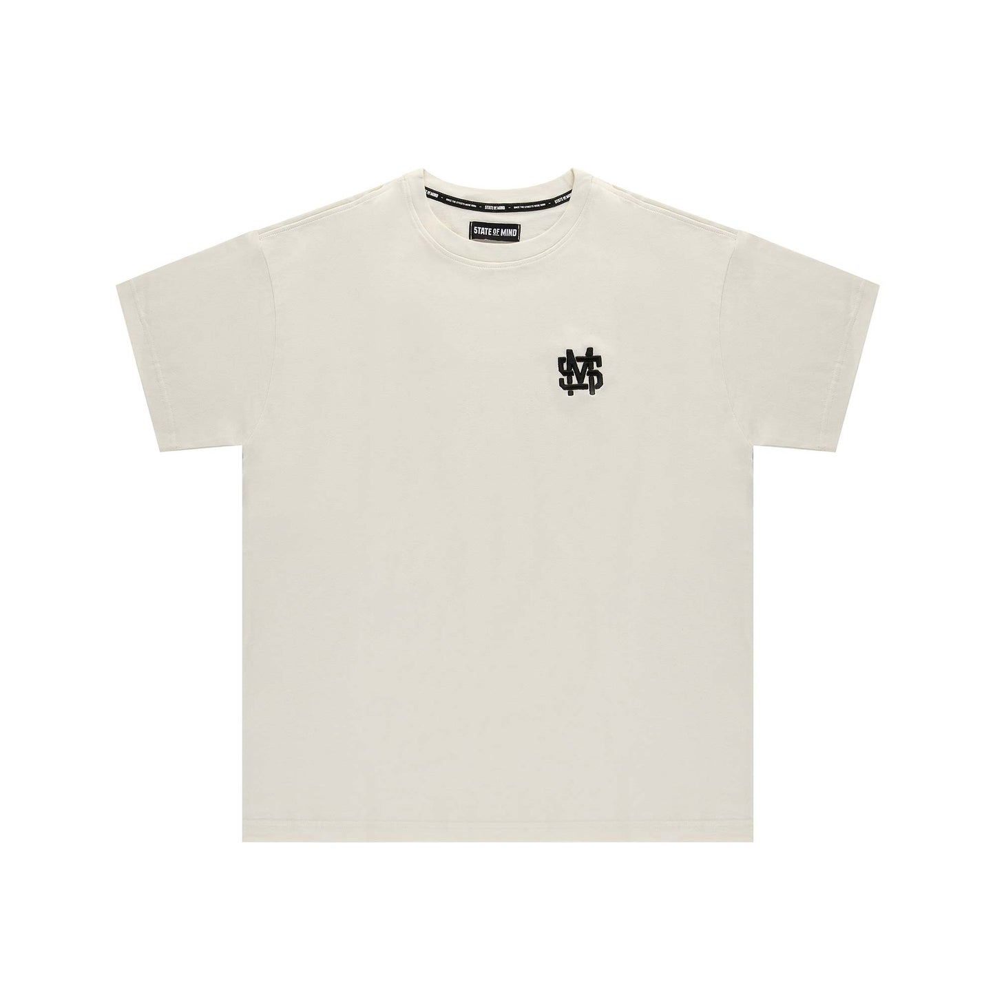 "5OM MONOGRAM" Monogram T-Shirt Off white