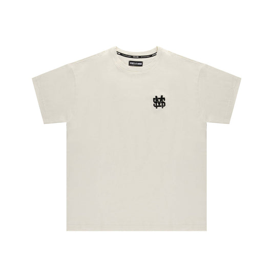 "5OM MONOGRAM" Monogram T-Shirt Off white