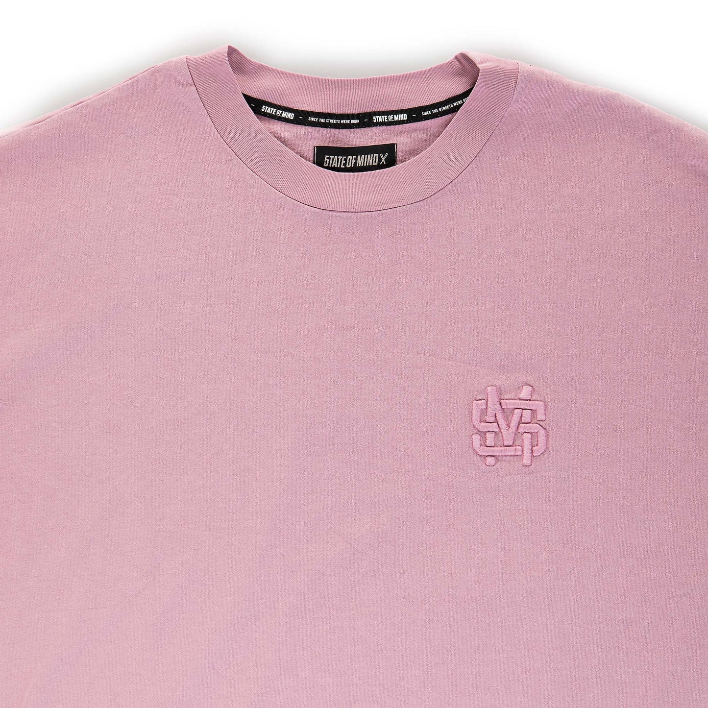 "5OM MONOGRAM" Monogram T-Shirt Pink Wash