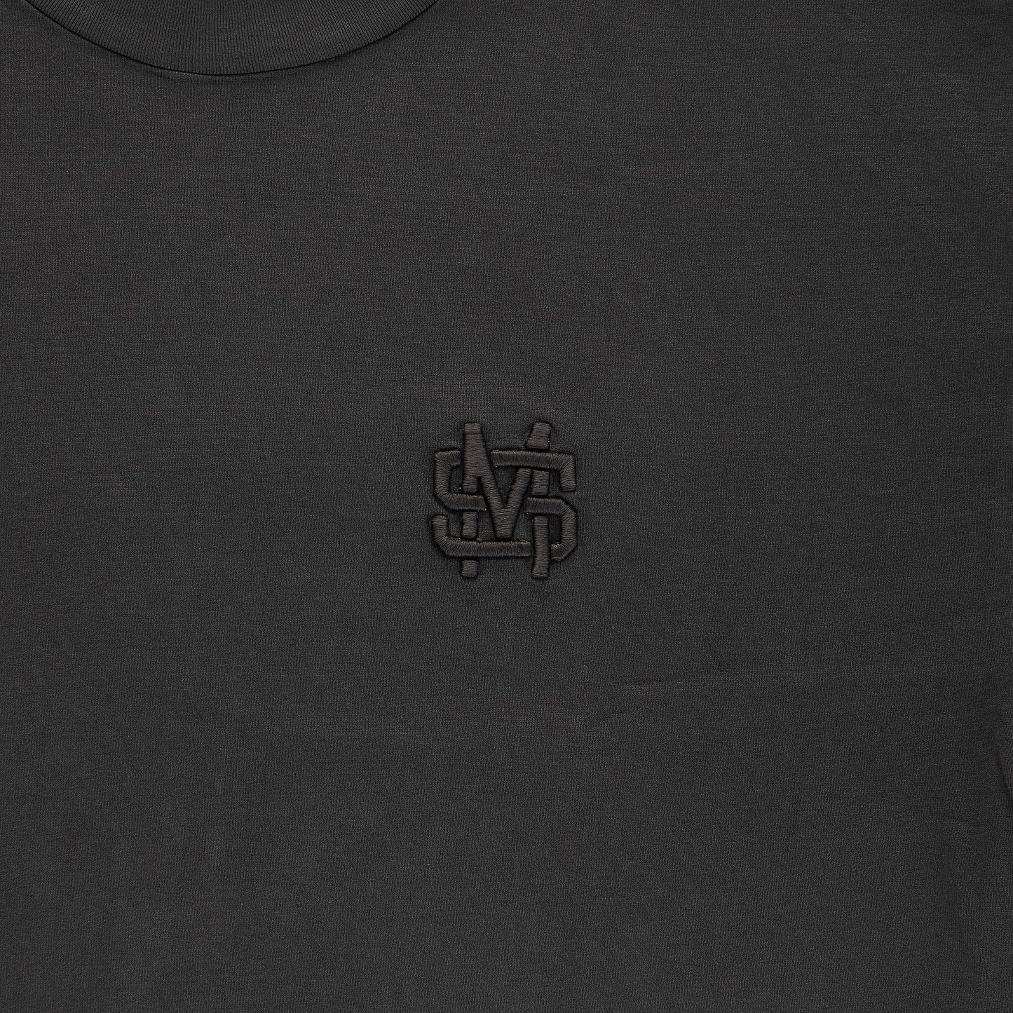 "5OM MONOGRAM" Monogram T-Shirt Grey Wash