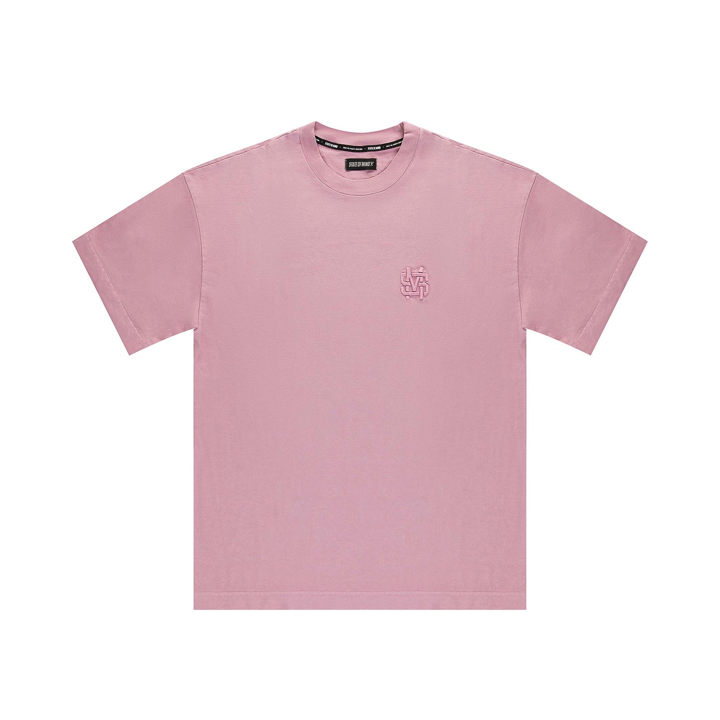 "5OM MONOGRAM" Monogram T-Shirt Pink Wash