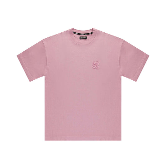 "5OM MONOGRAM" Monogram T-Shirt Pink Wash