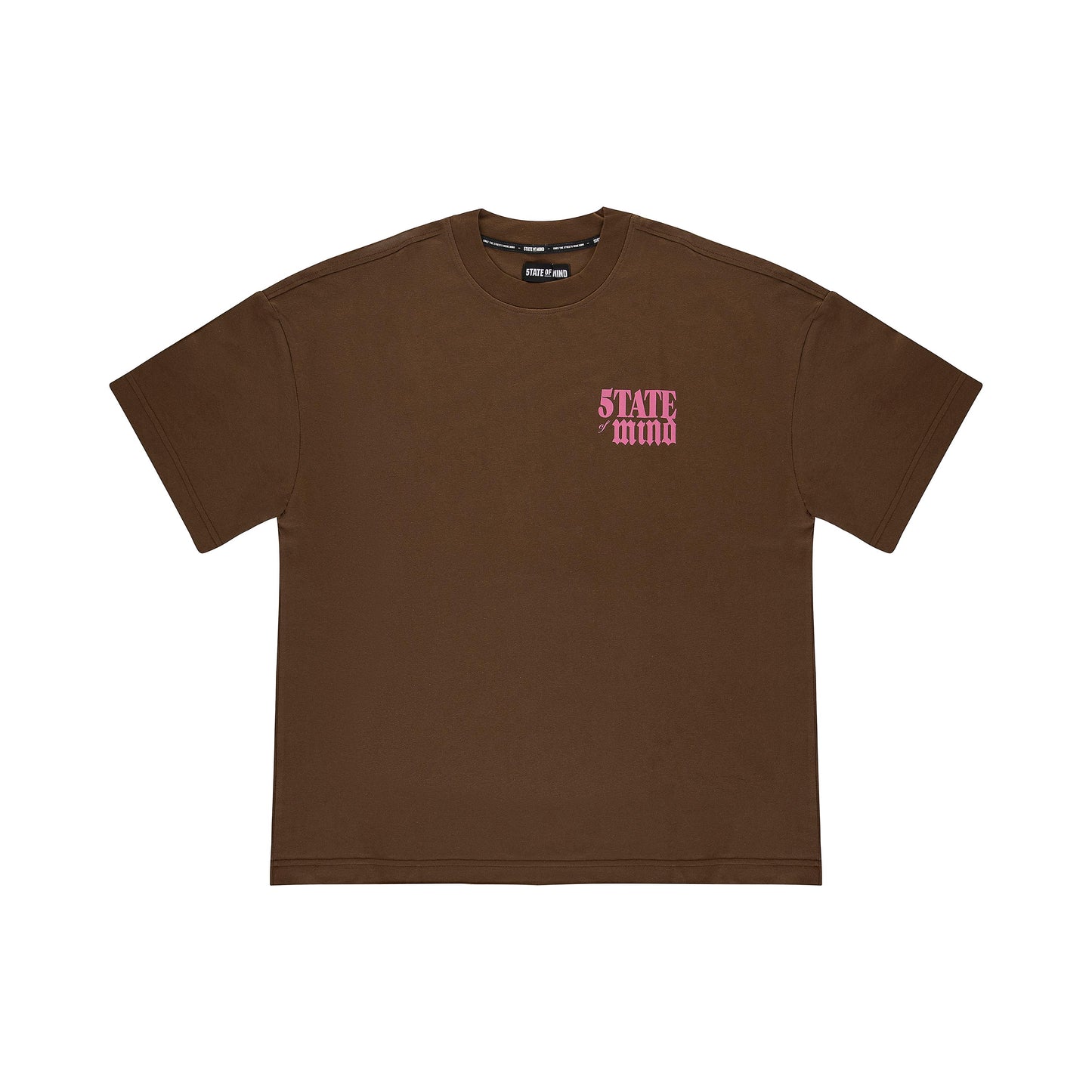 "5OM WORD UP" So Fresh So Clean Tee Brown