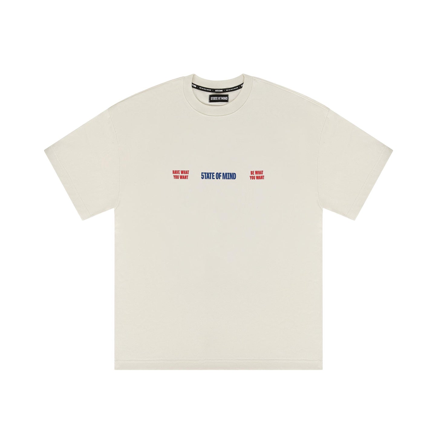 "5OM WORD UP" Sky Is The Limit Tee Off white