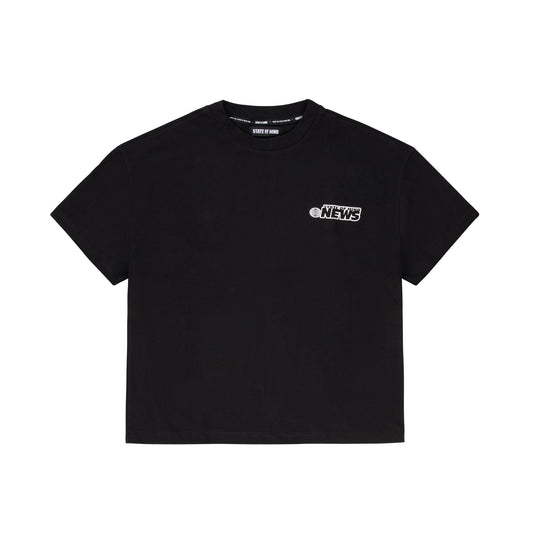 "5OM NEWS" T-Shirt Black